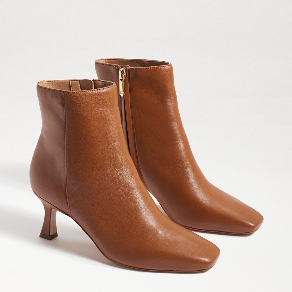 Sam Edelman Tan Leather Heeled Boots